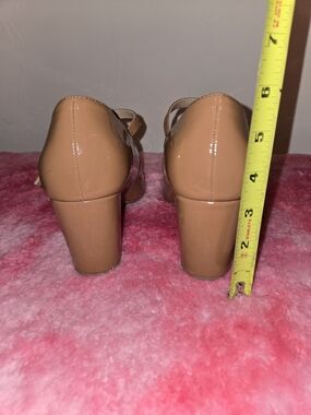 torrid Nude Patent Mary Jane Block Heel Pumps